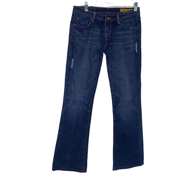 Women’s Seven7 Classic Flare Leg Jeans Distressed Size 26” Waist - Picture 1 of 9